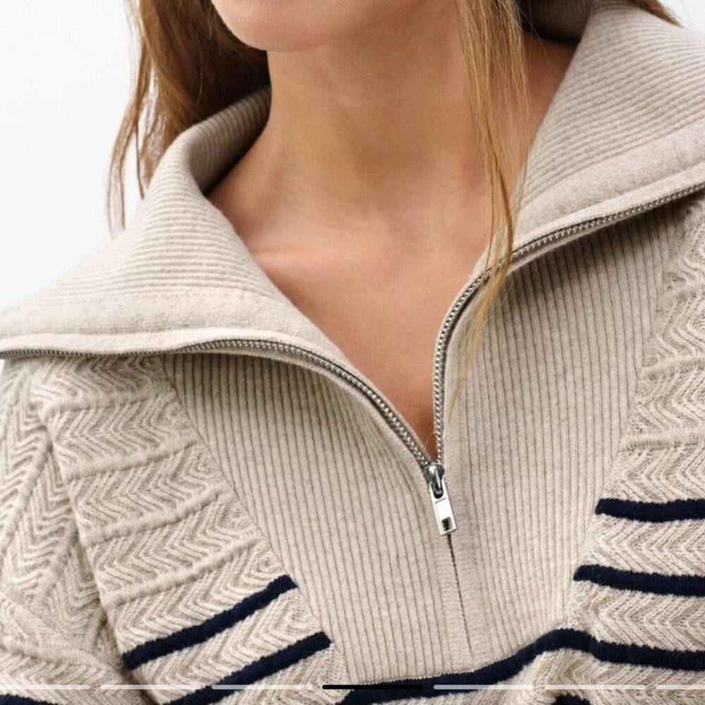 Rag & Bone Natalia Cashmere Half-Zip Sweater - Picture 3 of 16